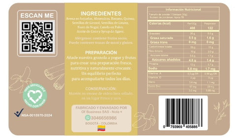 Granola Banano-Canela x 470gr